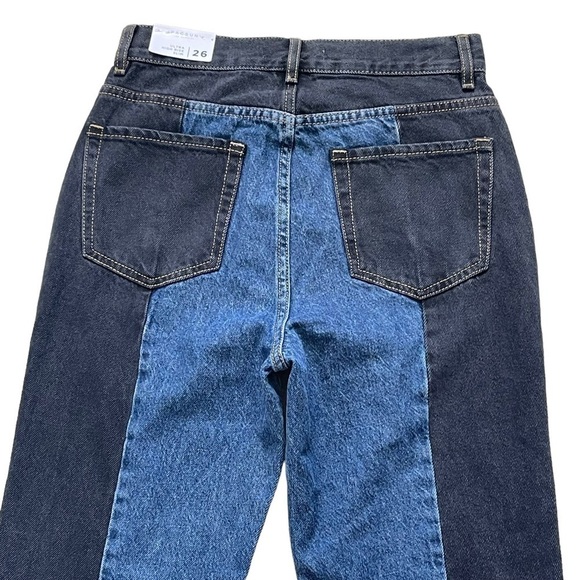 PacSun Women’s Eco Colorblocked Ultra High Waisted Slim Fit Jeans Size 26 Cotton - Picture 8 of 11